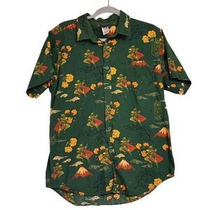 Star Wars Boba Fett Japanese Camp Shirt Button Up Short Sleeve Large Mens Unisex